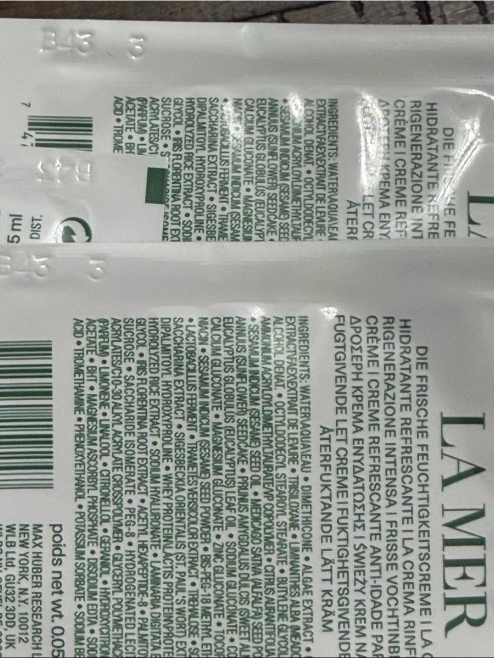 LA MER The Moisturizing Fresh Cream 10pk x 1.5ml - Picture 3 of 3